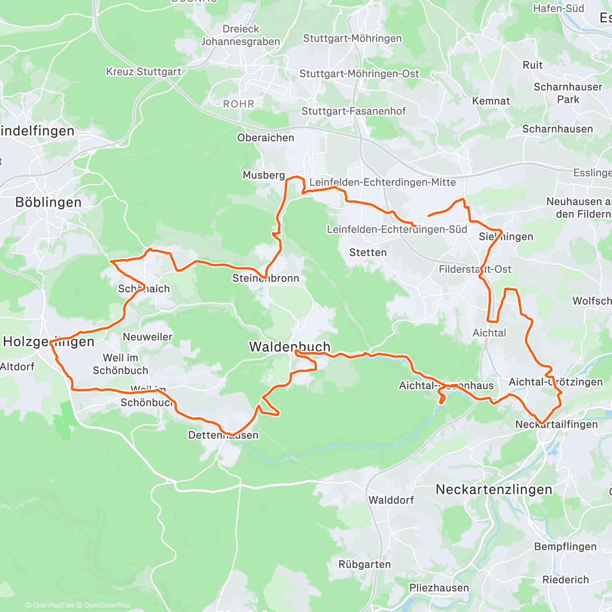 Map of the activity, 🚴 Sunrise-Tour 🌄 ohne Sunrise 😅 - ↗️845 Hm