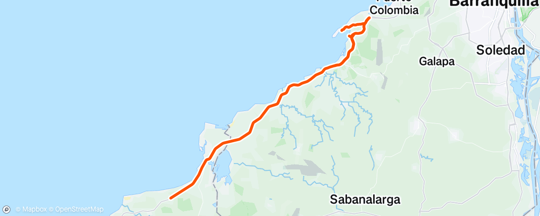 Map of the activity, Morning Ride