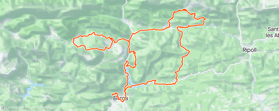 Map of the activity, Volta Catalunya Etapa 6 🏔️