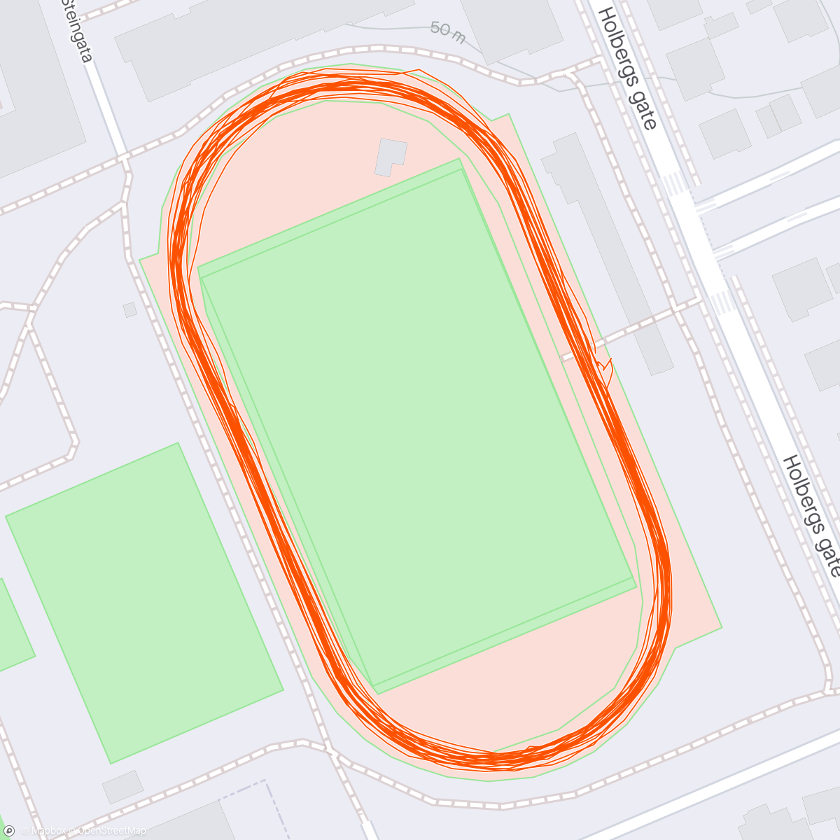 Map of the activity, 10x3min @4:10