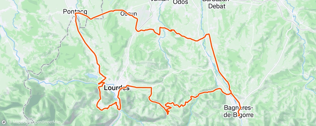 Map of the activity, Sortie vélo dans l'après-midi