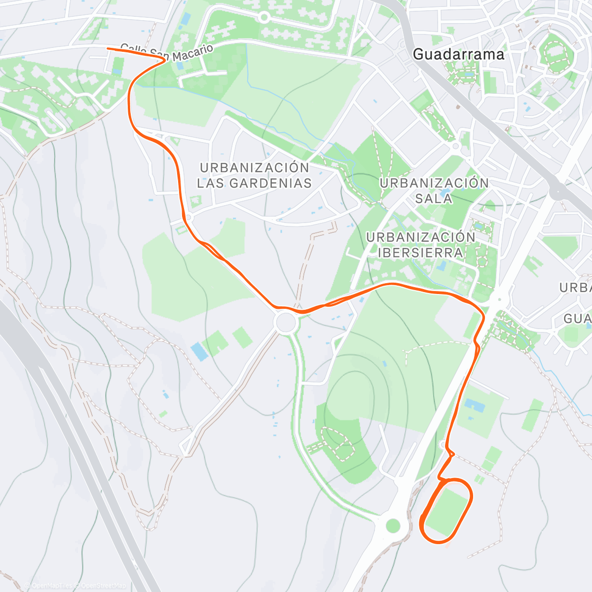 Карта физической активности (WU + 7x1000m @ 4’10” + CD)