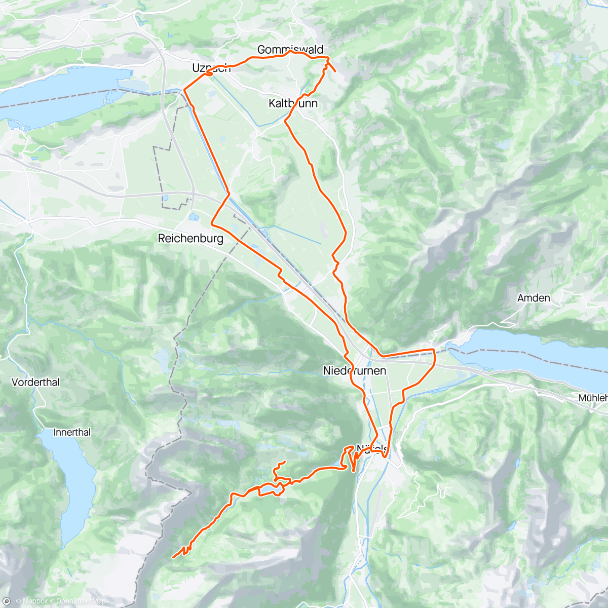 Map of the activity, Obersee