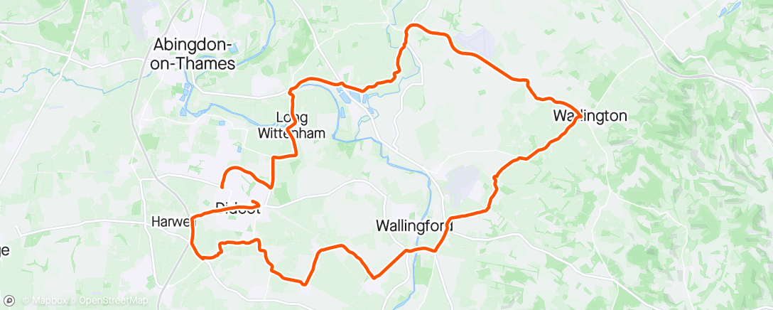 Map of the activity, Watlington loop