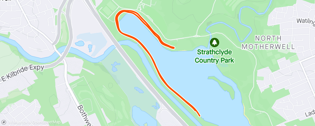 Map of the activity, parkrun#275: 177th@Strathclyde