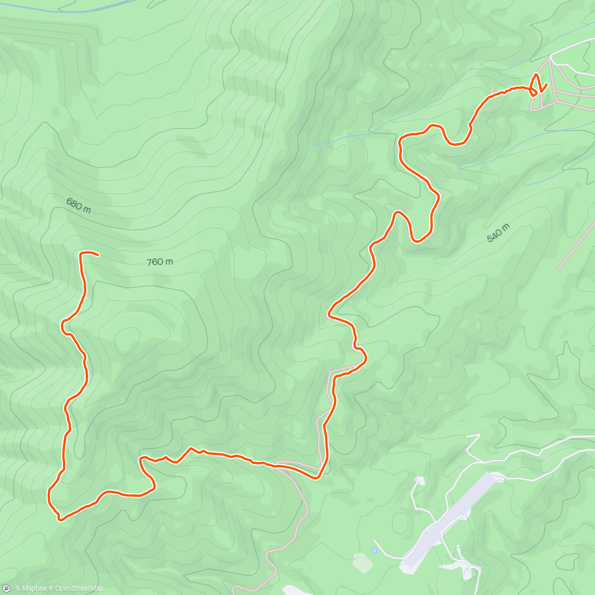 Map of the activity, Col Du Stokesville - lost gps