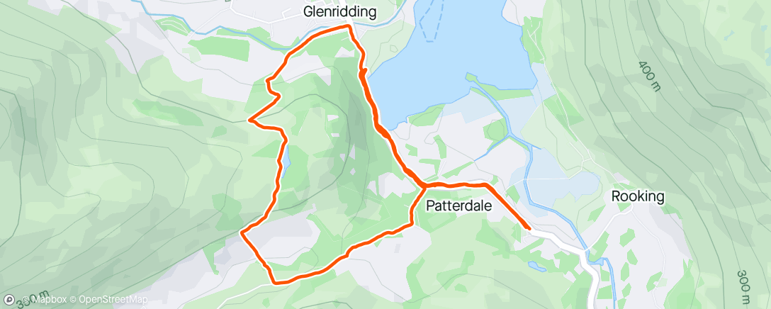Map of the activity, Penrith, Lake District National Park