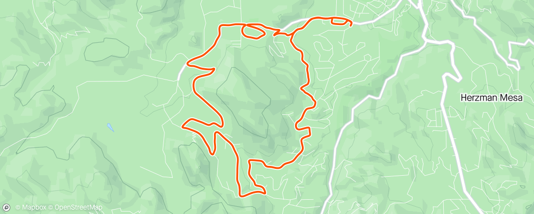 Map of the activity, Lunch Gravel