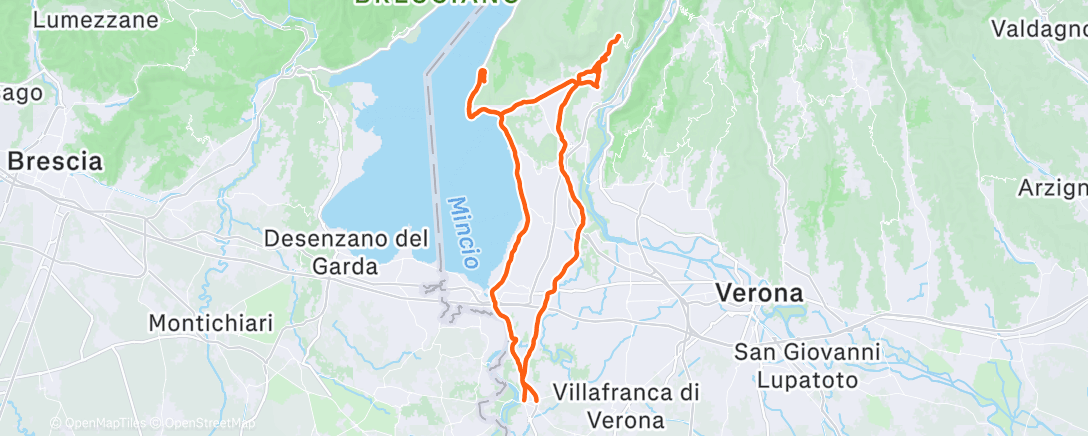 「Pedalata mattutina」活動的地圖