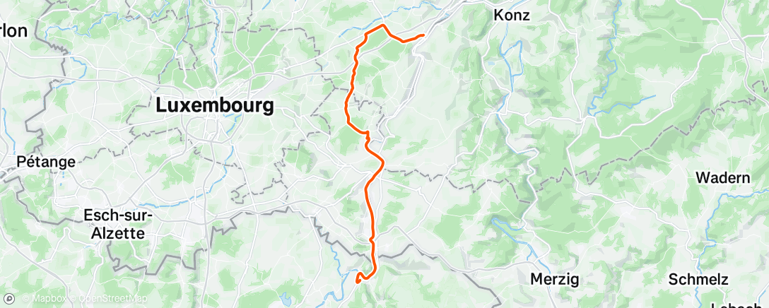 Map of the activity, Sortie le matin