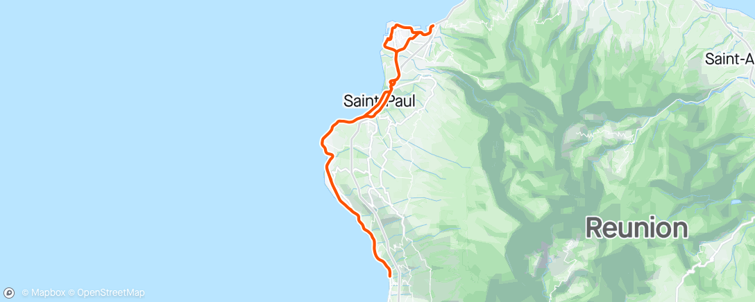 Map of the activity, Possession Saint Leu si titou