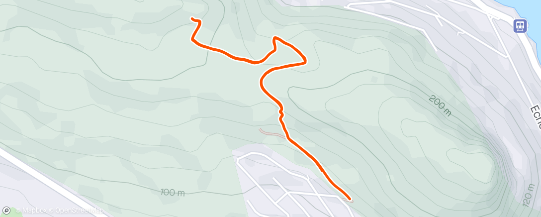 Map of the activity, Quick dog run