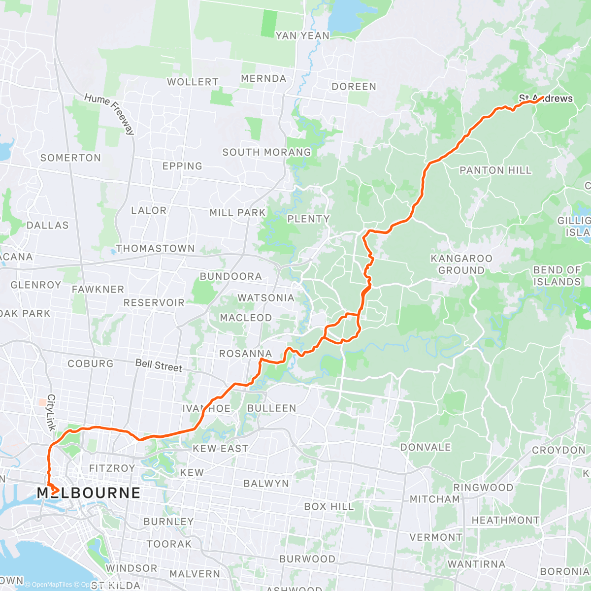 Map of the activity, Ut på bygda