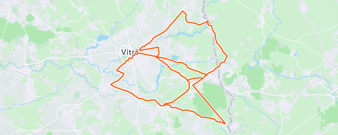 Mapa de la actividad (Sortie vélo le matin)