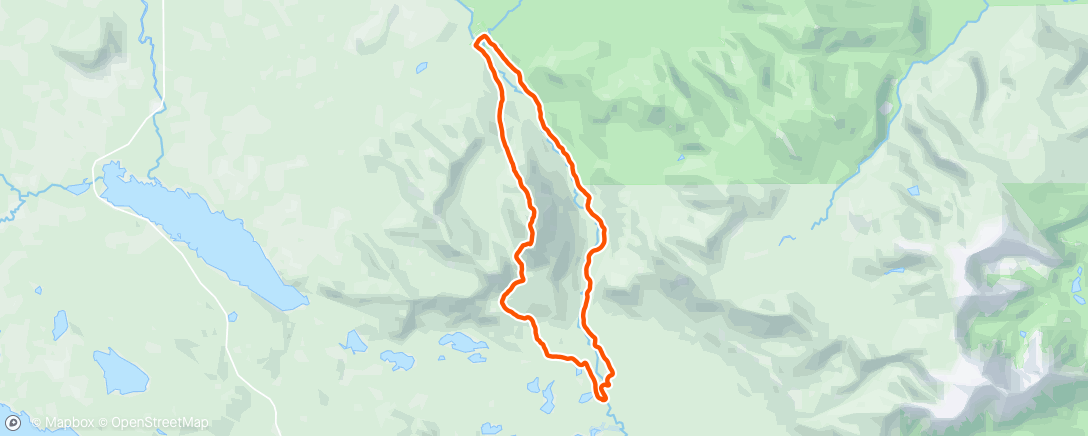 Map of the activity, Afternoon Hike