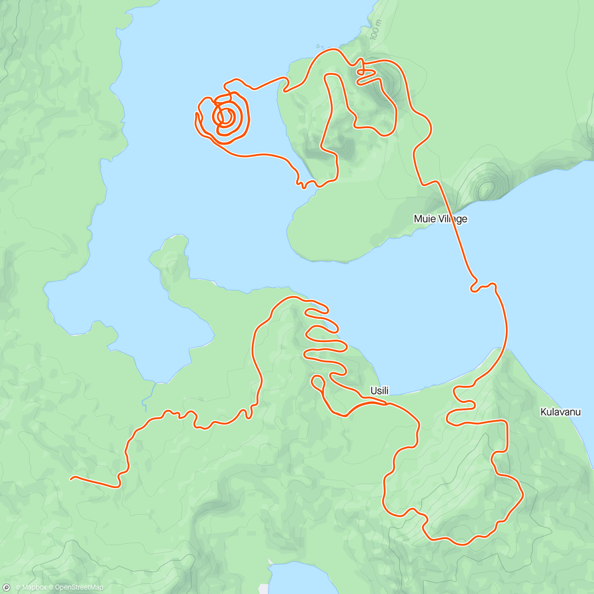 Mappa dell'attività Zwift - Four Horsemen in Watopia