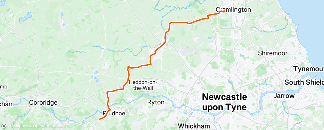 Map of the activity, Afternoon Ride