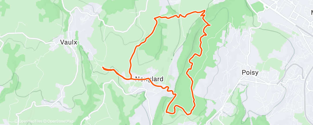 Map of the activity, Montagne d'âge