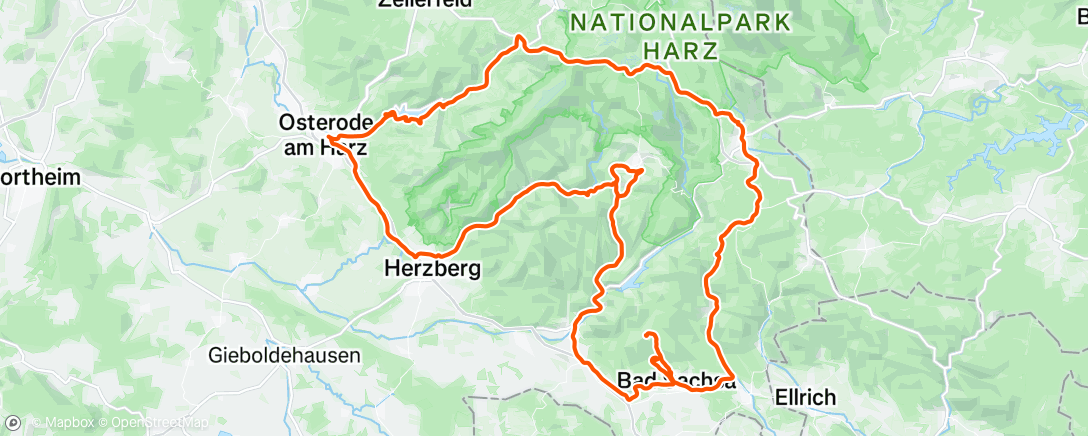 Map of the activity, Harzen #2