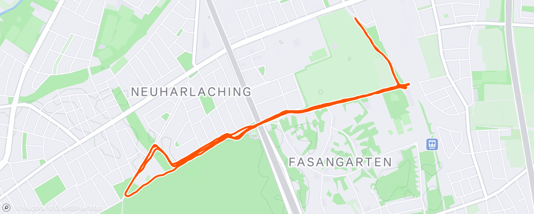Map of the activity, Morning Run