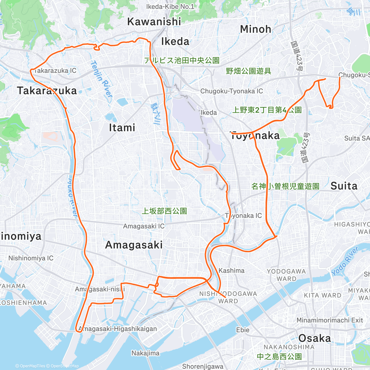 Map of the activity, RCC END OF YEAR RIDE 2025