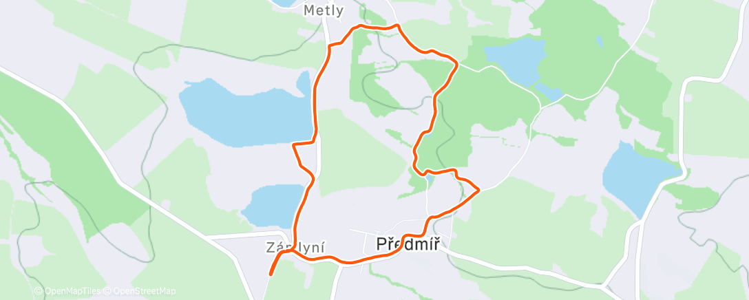 Карта физической активности (Afternoon Run)