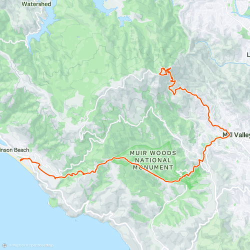 Super Dipsea 36.8 km Trail Running Route on Strava