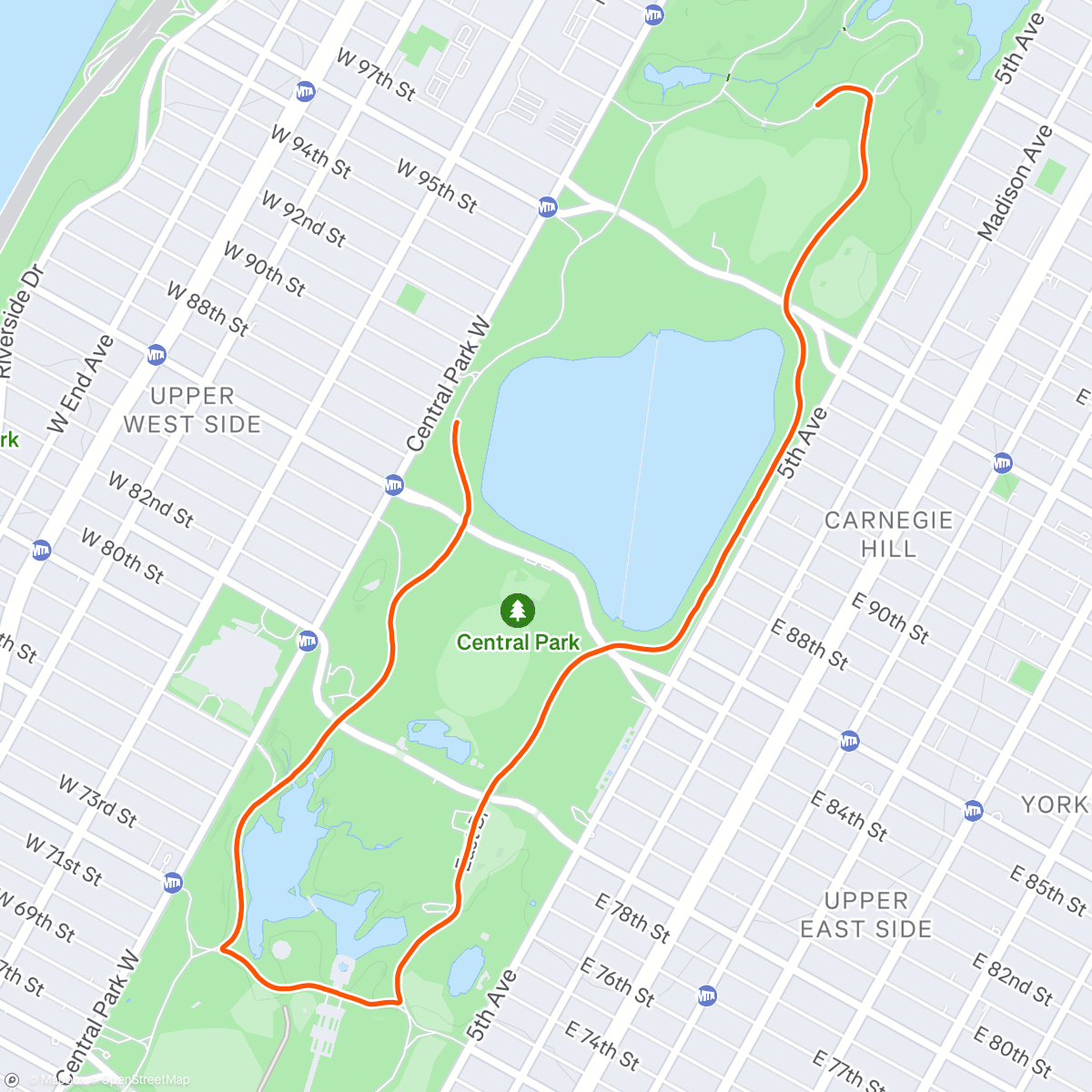 Mappa dell'attività Morning Run