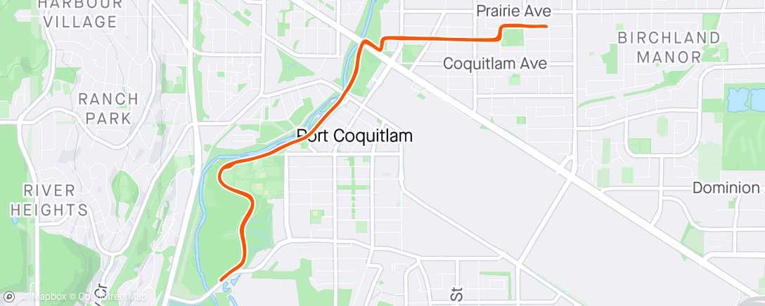 Map of the activity, New bike day shakedown