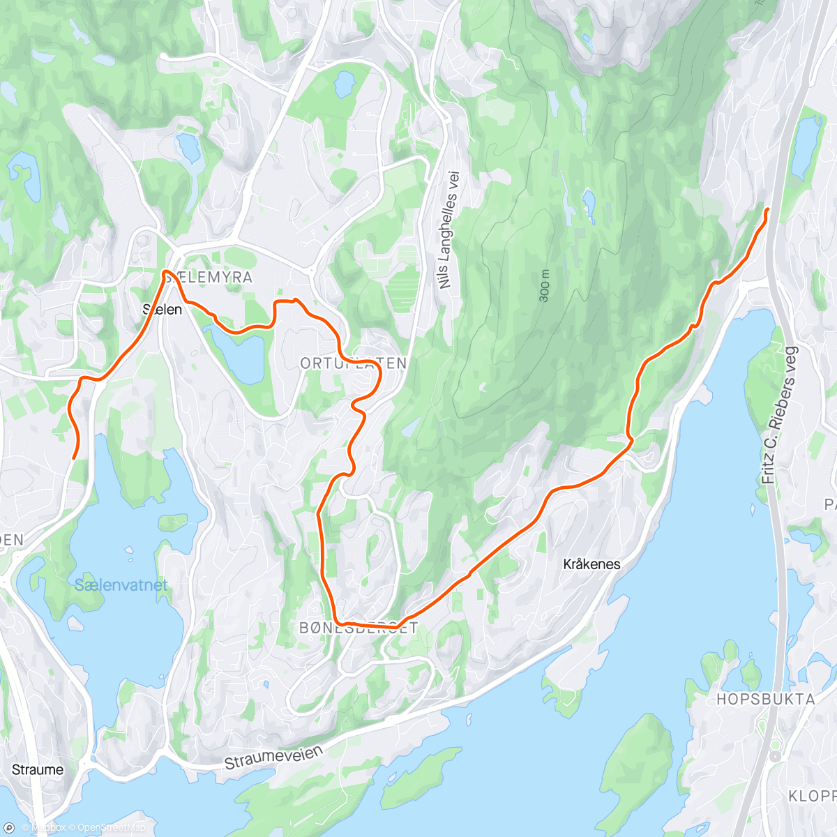 Map of the activity, Henta ny sykkel da 😉😍