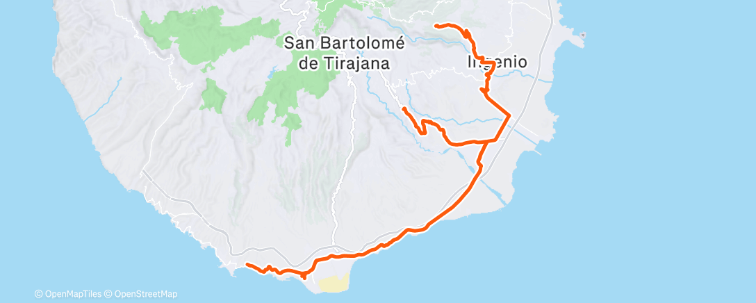 Mappa dell'attività Ciclismo