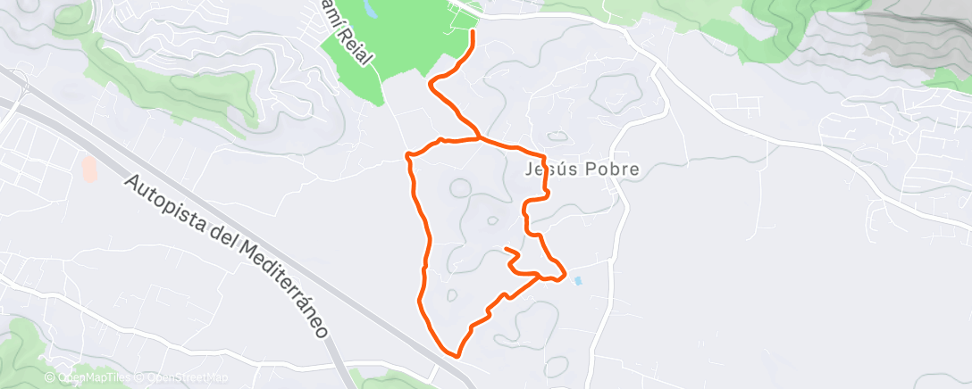 Map of the activity, Sous le soleil espagnol ☔️⛈️