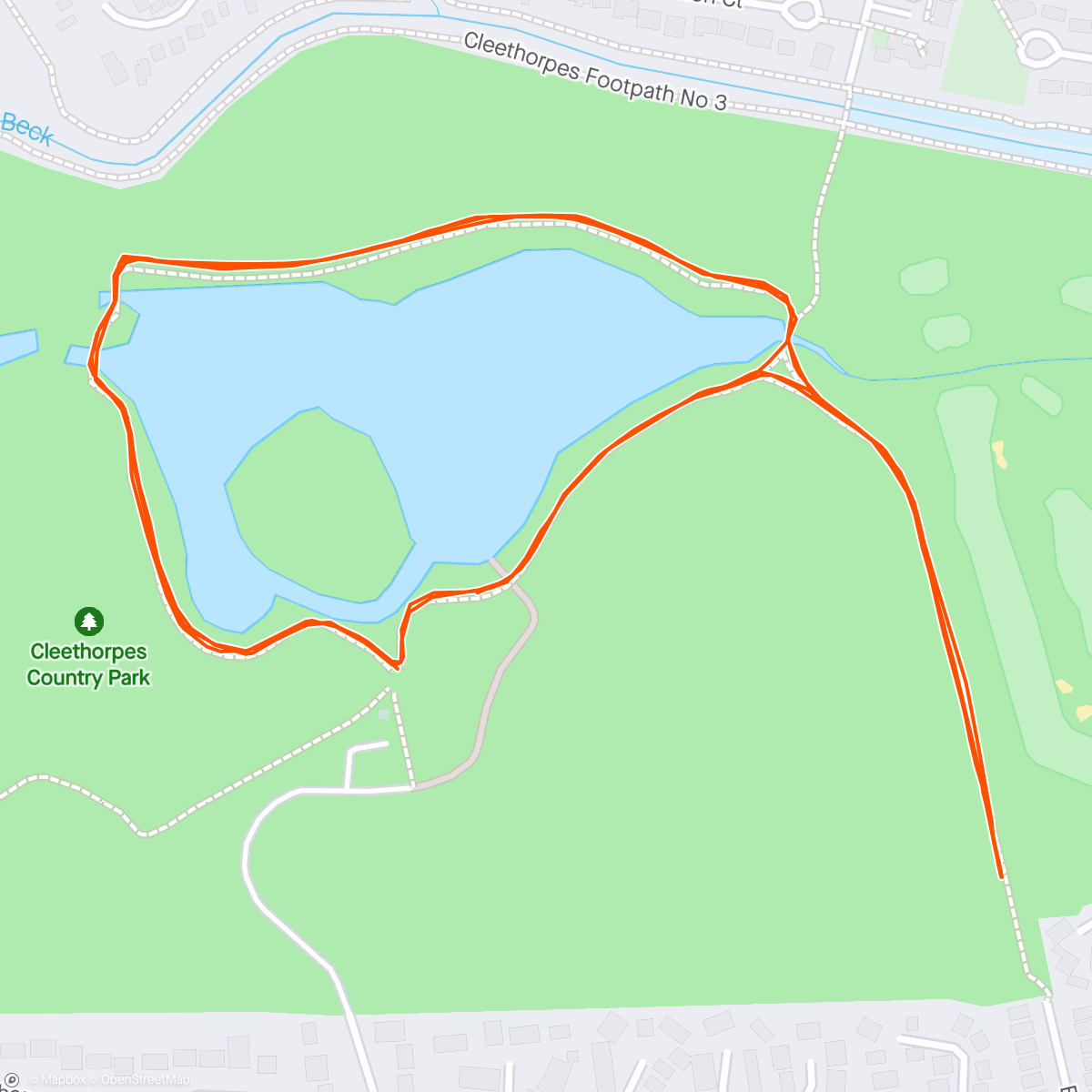 Map of the activity, Cleethorpes parkrun #206/100
100th different venue, Jane-Marie Bracchi's 250th, Cleethorpes parkrun 10th birthday event and Event 444😎🏃‍♂️🏃‍♂️🎉🦖