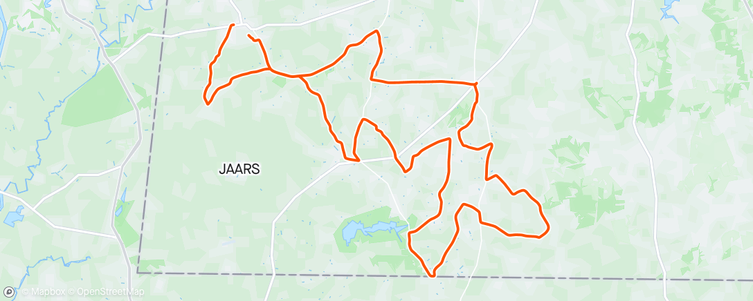 Map of the activity, Chilly Tuesday Morning Ride