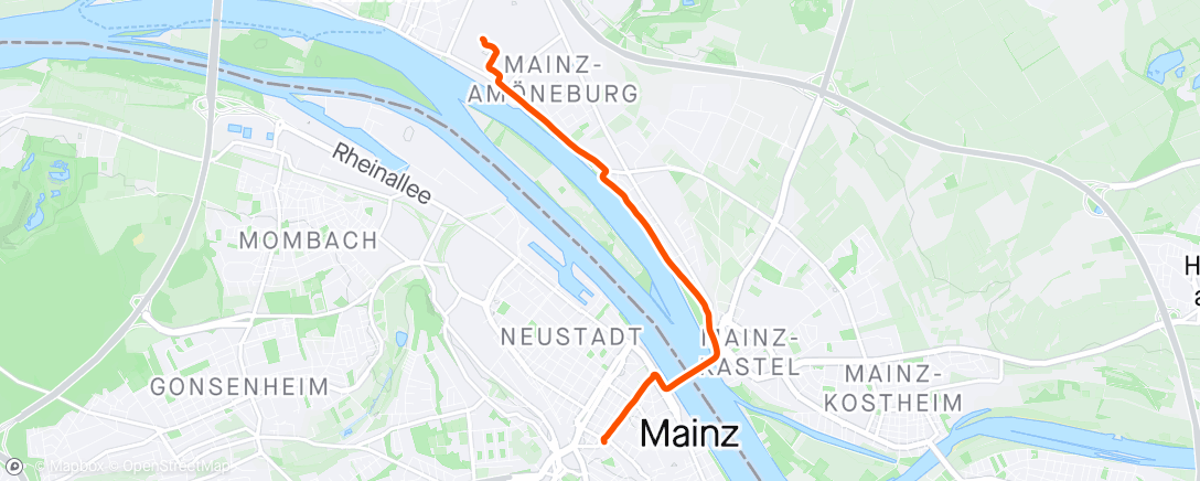 Map of the activity, Fahrt zur Arbeit 27