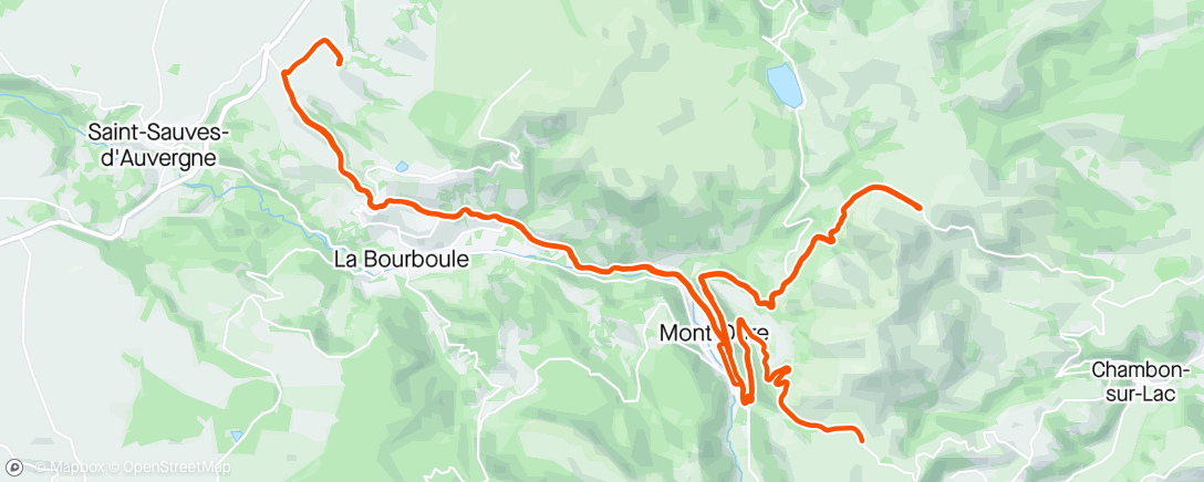 Map of the activity, Col de la croix saint Robert-col de la croix morand