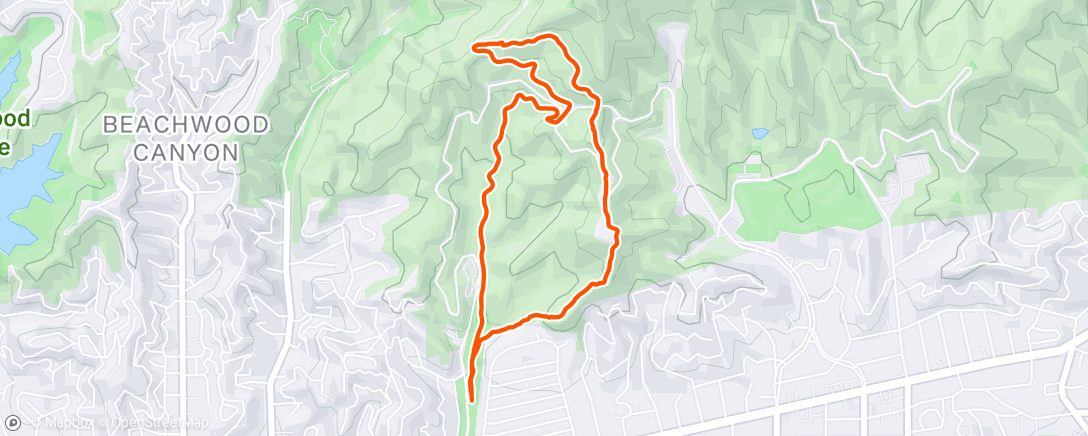 Map of the activity, Evening Hike