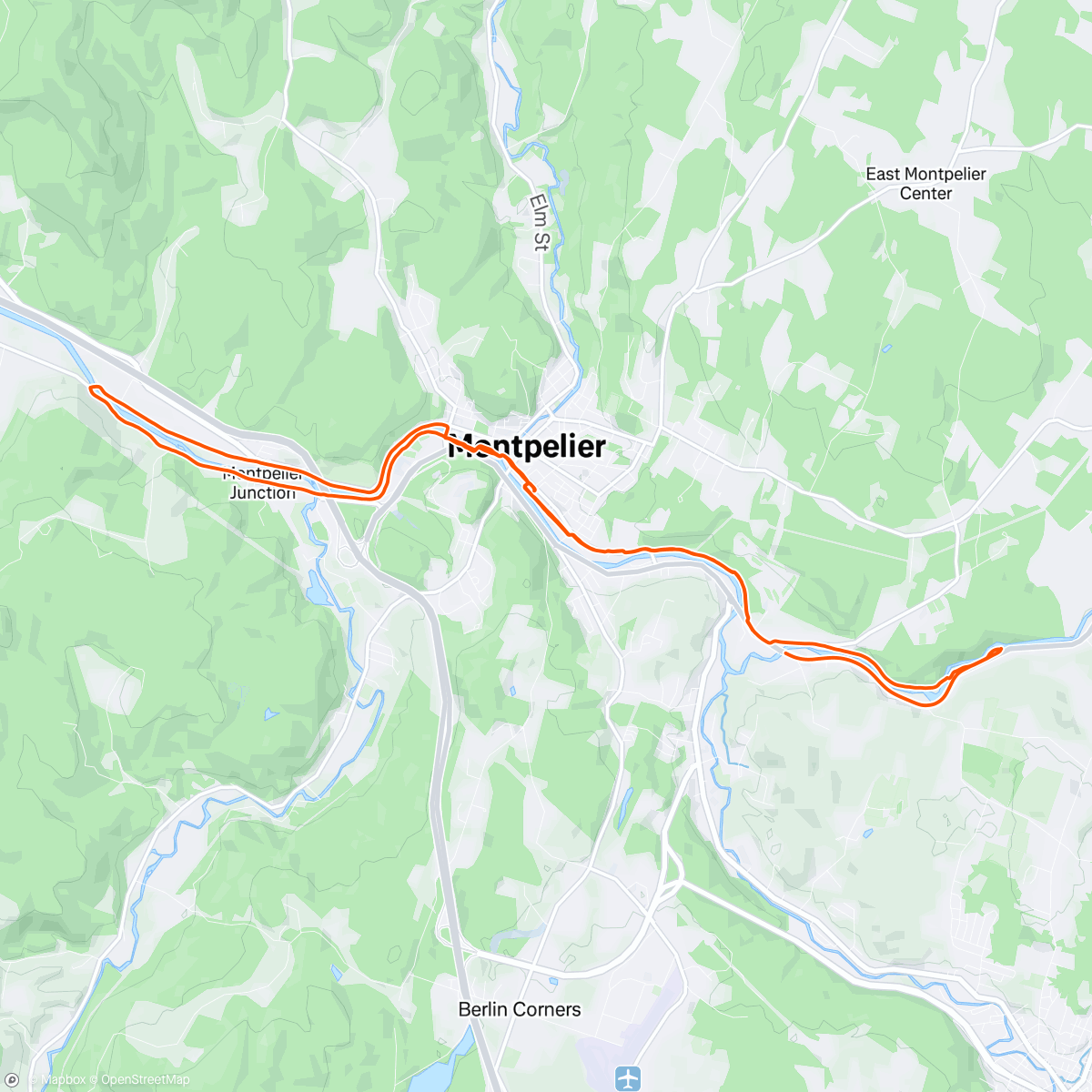 Map of the activity, Afternoon Ride