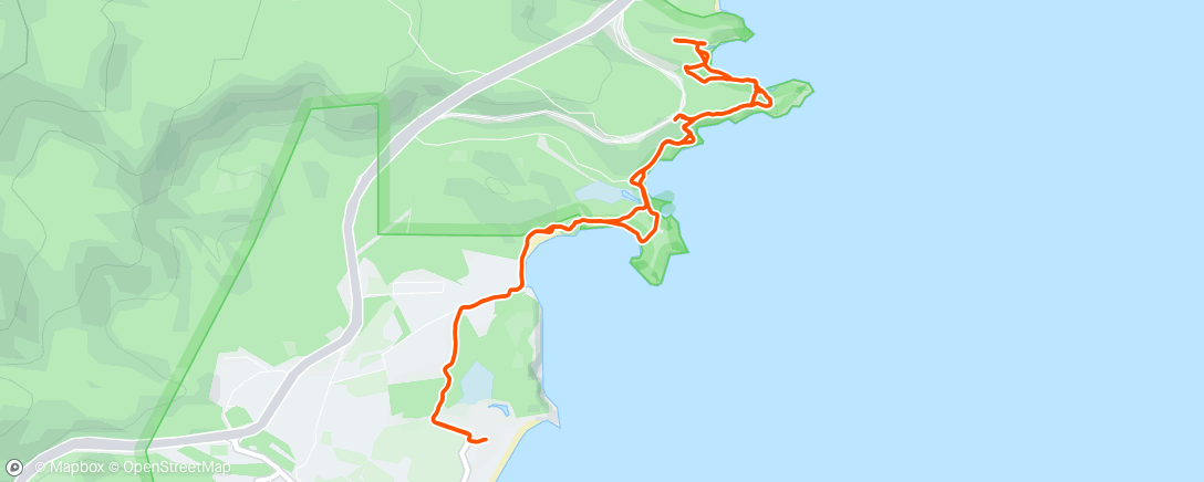 Map of the activity, Morning Run