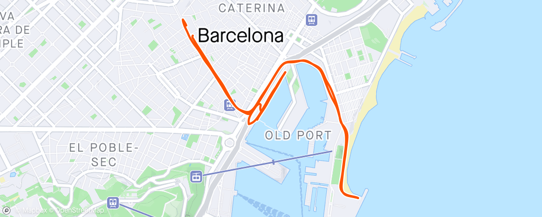 Map of the activity, 10 fois 45’45 sous le soleil à Barcelone 😊