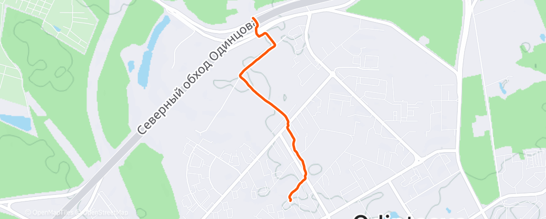 Map of the activity, Дневная прогулка