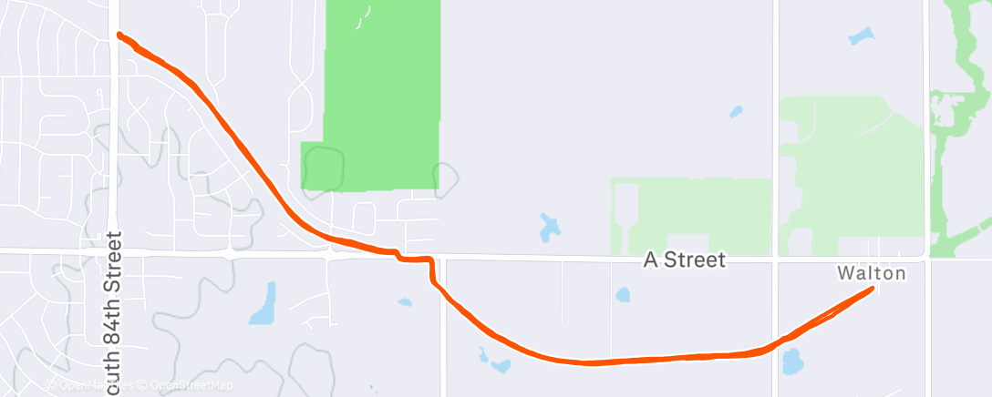 Map of the activity, Morning Run