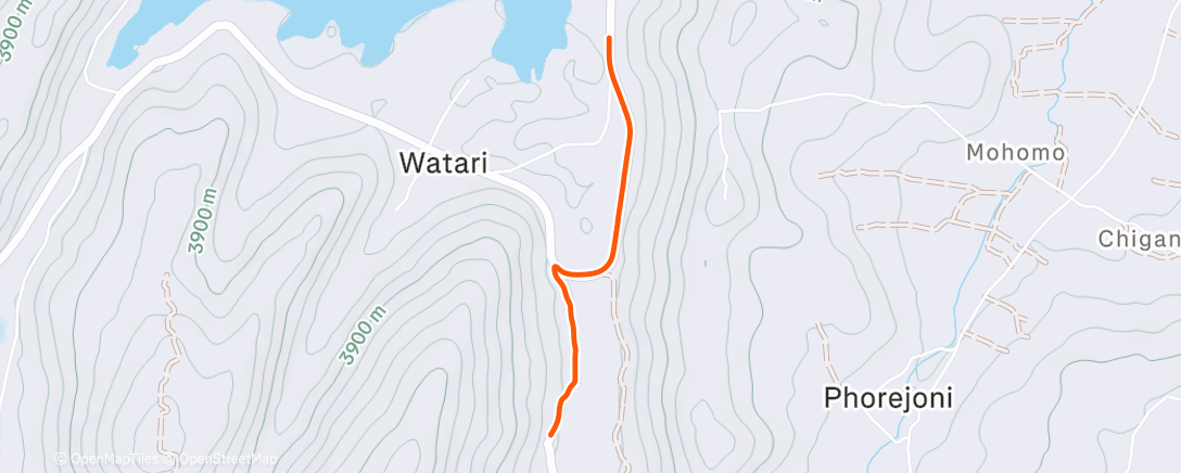 Map of the activity, ROUVY - 7 Minute Cool-down