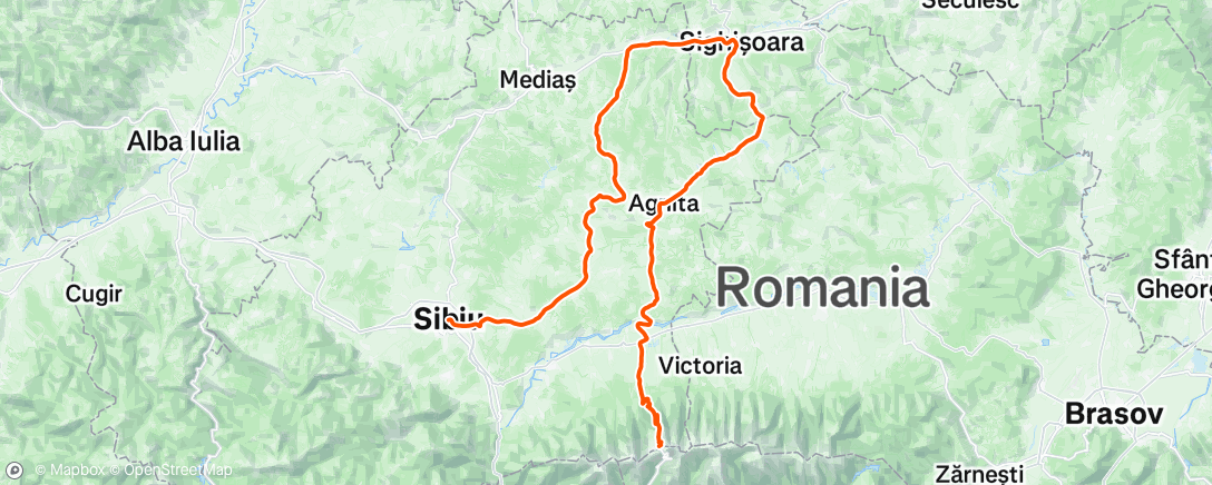 Map of the activity, Sibiu stage 2
