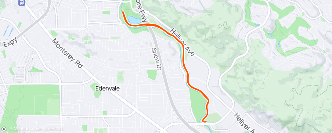 Map of the activity, Trail isn’t flooded anymore