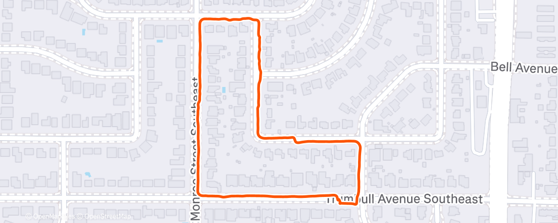 Map of the activity, Afternoon Walk