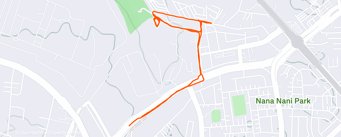 Map of the activity, Lunch Run