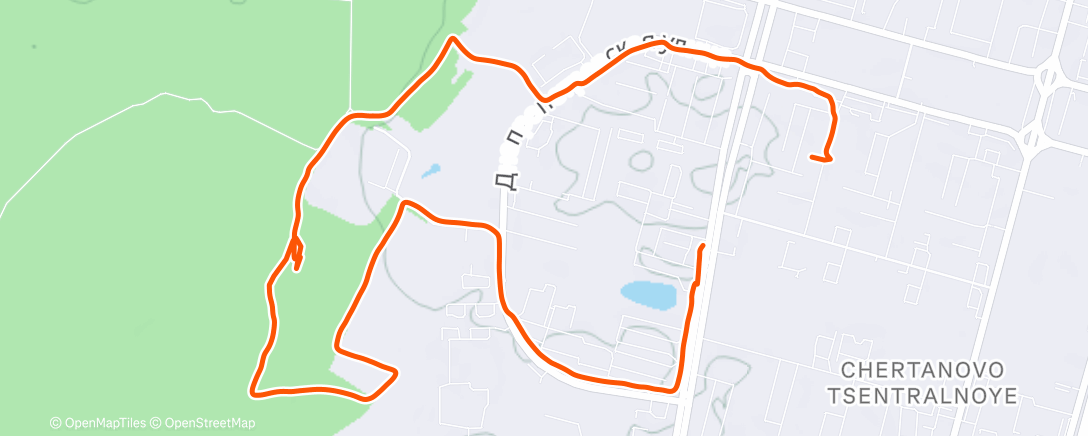 Map of the activity, Afternoon Walk