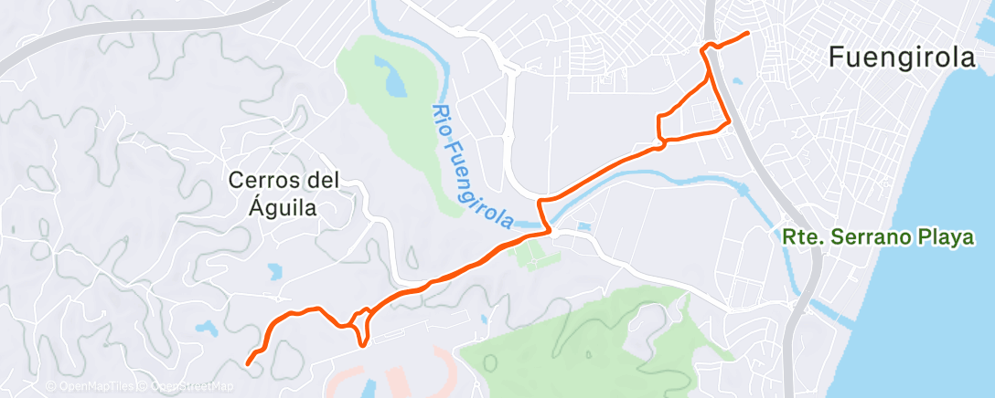 Map of the activity, 10x↗️ Cerro Perdices (parcial)