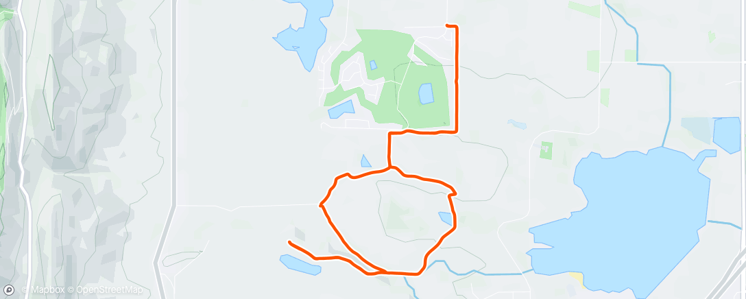 Map of the activity, Afternoon Mountain Bike Ride